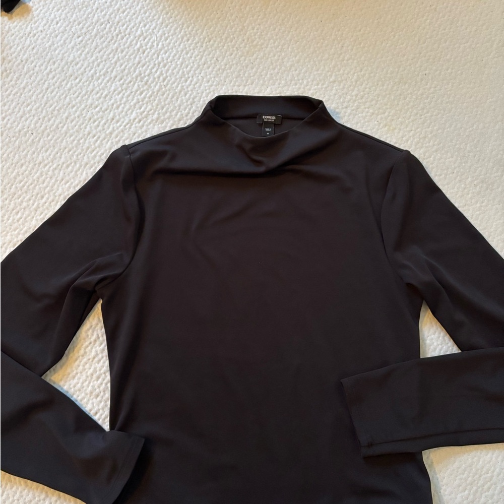 Express Black Long Sleeve Blouse